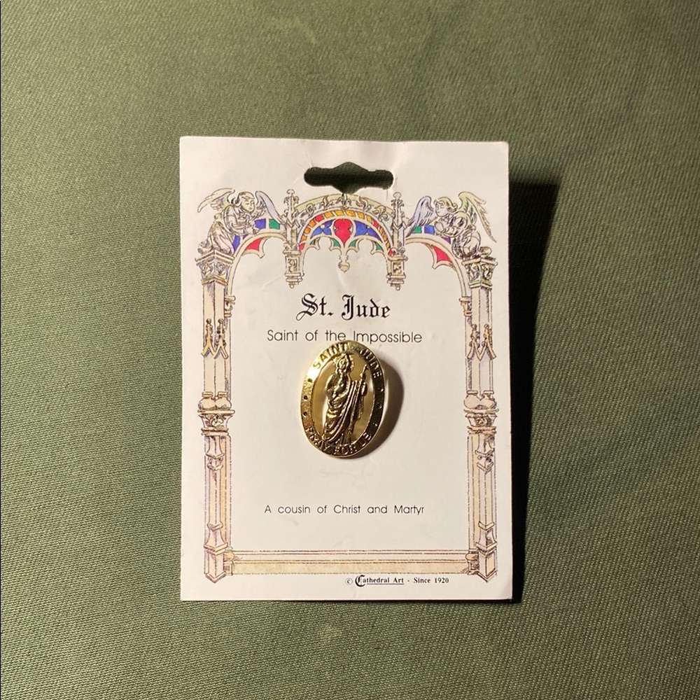 St. Jude Gold Brooch